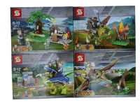lego dinosaurio x4   107pcs 1091