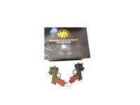 chacos pistola  negro y  verde 10cm