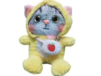 peluche  gato amalillo  20cm