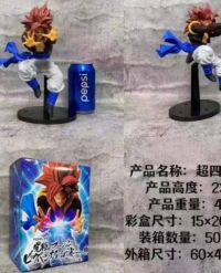 dragon ball  gogeta  caja  20cm rojo