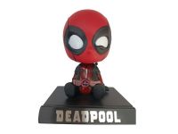 muneco para auto mueve la czbeza   DEADPOOL 13CM