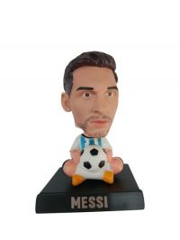 muneco para auto mueve la czbeza   MESSI  13CM