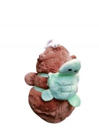 peluche llavero  capibara con mochila 11cm