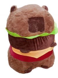 peluche  capybara de hamburguesa 30cm