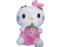 peluche kitte c/accesorio  rosa 22cm