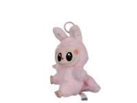 peluche  llavero LABUBU alas pueden volar 16cm rosa
