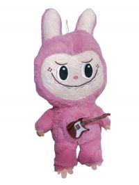 peluche   LABUBU c/guitarra 30cm rosaa