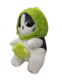 peluche  mofusand  shark cat   verde  26cm 