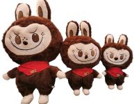 peluche  LABUBU c/bufanda  35cm marro